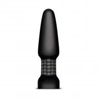 B-vibe Rimming Remote Control Plug Black-wibrujący korek analny, czarny ⚫ DARMOWA DOSTAWA od 299zł ⚫ DYSKRETNA PRZESYŁKA 24H Z POLSKI ⚫