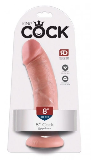 King Cock 8 inch Skin-coloured