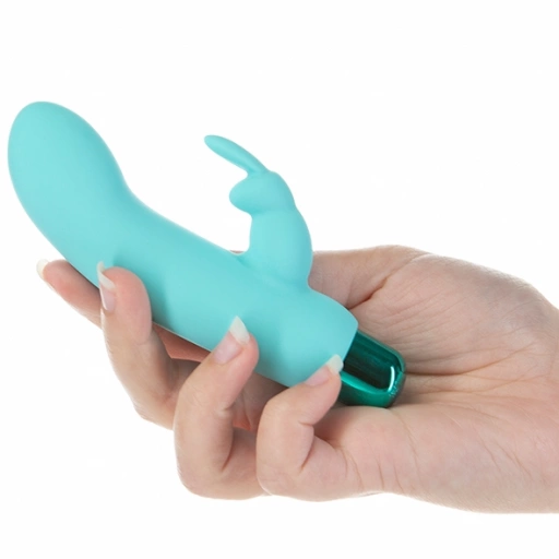 Wibrator 2w1 króliczek - PowerBullet Alice’s Bunny Vibrator 10 Function  Zielony