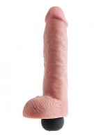 Pipedream King Cock - dildo z wytryskiem + sztuczna sperma - naturalne PVC - 28cm (11