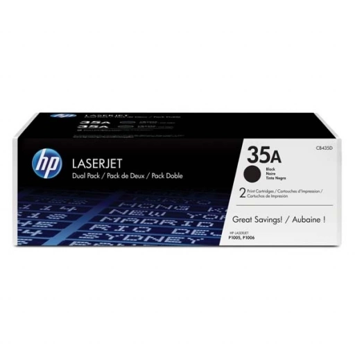 HP oryginalny toner 35A czarny dwupak (CB435AD)