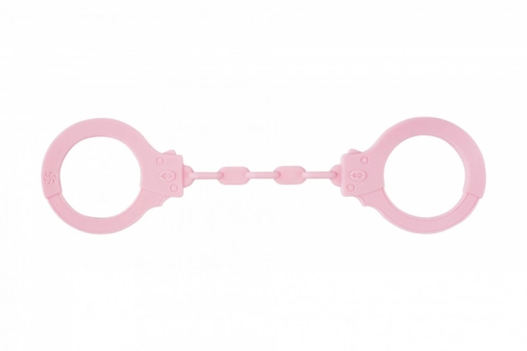 Lola Games Silicone Handcuffs Party Hard Suppression Pink - Kajdanki na nadgarstki, silikonowe Różowy