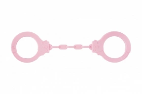 Lola Games Silicone Handcuffs Party Hard Suppression Pink - Kajdanki na nadgarstki, silikonowe Różowy