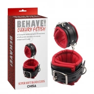 Behave Super Soft Hand Cuffs - Kajdanki na ręce ⚫ DARMOWA DOSTAWA od 299zł ⚫ DYSKRETNA PRZESYŁKA 24H Z POLSKI ⚫