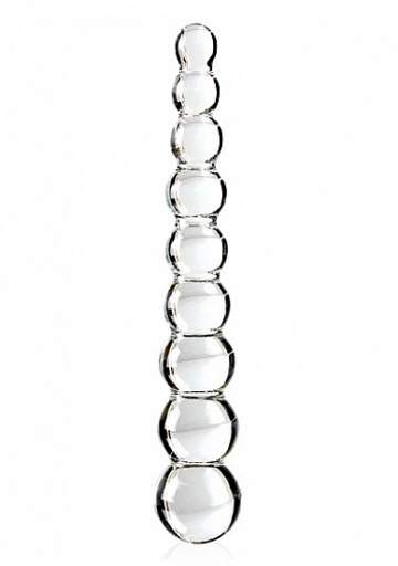 Pipedream Icicles - Plug Dildo szklany No. 2 przezroczysty kulkowy 21cm 