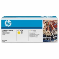 HP oryginalny toner CE742A, yellow, 7300s, HP Color LaserJet CP5225