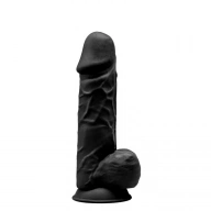 Cnex SD Model 4 - 8 5' Black Thermo - Dildo klasyczne termoaktywne, czarne ⚫ DARMOWA DOSTAWA od 299zł ⚫ DYSKRETNA PRZESYŁKA 24H Z POLSKI ⚫