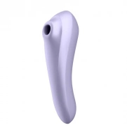 Satisfyer Dual Pleasure Mauve  - Soniczny  stymulator łechtaczki i wibrator punktu G, niebieski