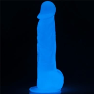 Lovetoy 8.5' Lumino Play Dildo - Dildo klasyczne na przyssawce świecące w ciemności ⚫ DARMOWA DOSTAWA od 299zł ⚫ DYSKRETNA PRZESYŁKA 24H Z POLSKI ⚫