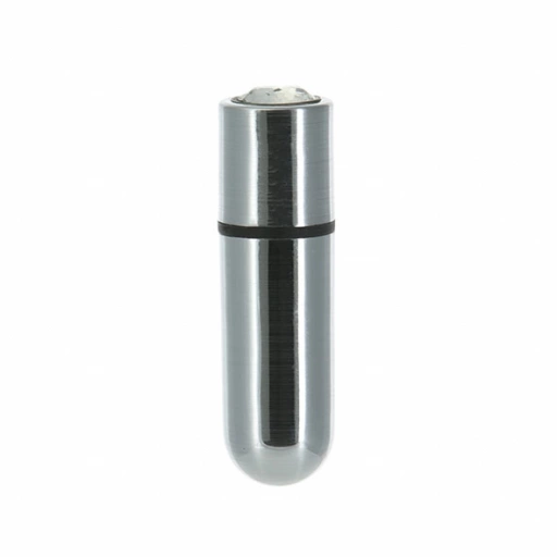 Mały masażer wibrator - PowerBullet First Class Mini Bulllet with Crystal 9 Function Srebrny