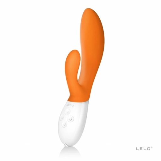 Wibrator ze stymulatorem - Lelo Ina 2 Vibrator pomarańczowy