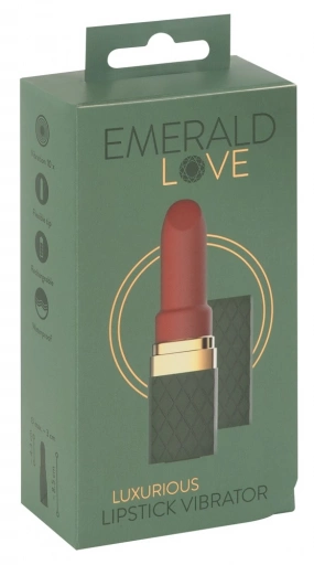 Emerald Love Luxurious Lipstick Vibrator - Miniwibrator w kształcie szminki ⚫ DARMOWA DOSTAWA od 299zł ⚫ DYSKRETNA PRZESYŁKA 24H Z POLSKI ⚫