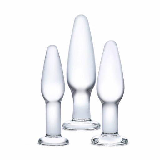 Zestaw korków analnych - Glas Anal Set Anal Training Set  