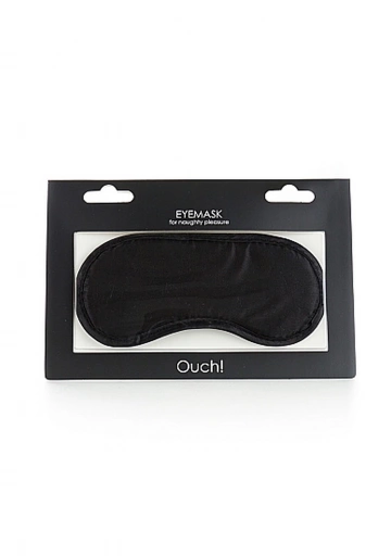 Ouch! Soft Eyemask Black - Maska na oczy Czarny ⚫ DARMOWA DOSTAWA od 299zł ⚫ DYSKRETNA PRZESYŁKA 24H Z POLSKI ⚫