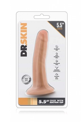 DR. SKIN 5.5INCH COCK WITH SUCTION CUP