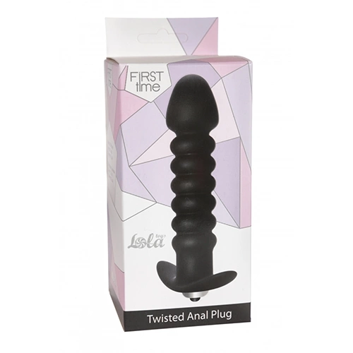 Lola Toys Anal Twisted Vibrating Black - Koraliki analne, czarne ⚫ DARMOWA DOSTAWA od 299zł ⚫ DYSKRETNA PRZESYŁKA 24H Z POLSKI ⚫