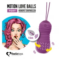 FeelzToys Remote Controlled Motion Love Balls Foxy - Wibrujące jajeczko na pilota ⚫ DARMOWA DOSTAWA od 299zł ⚫ DYSKRETNA PRZESYŁKA 24H Z POLSKI ⚫