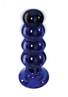 TOYJOY The Radiant Glass Buttplug Blue - Szklany korek analny ⚫ DARMOWA DOSTAWA od 299zł ⚫ DYSKRETNA PRZESYŁKA 24H Z POLSKI ⚫