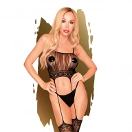 Bodystocking top pończochy – Penthouse Sex Dealer Black S/L  