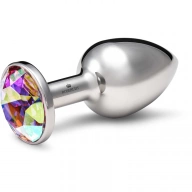 Stalowy korek analny Rosebuds Inox Cristal Medium Swarovski