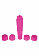 ToyJoy Funky Massager Violet - Wibrator łechtaczkowy z różnymi końcówkami, Różowy ⚫ DARMOWA DOSTAWA od 299zł ⚫ DYSKRETNA PRZESYŁKA 24H Z POLSKI ⚫