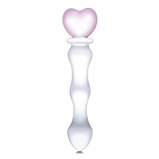 Szklane dildo z sercem Glas Sweetheart