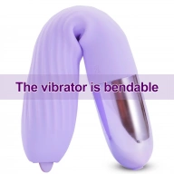 Boss Series Fox Silicone Vibrator 10VH - Wibrator klasyczny z podgrzewaniem i stymulacją oralną