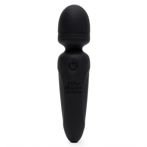 Fifty Shades of Grey Fifty Shades of Grey Sensation Mini Wand Vibrator- Wibrator wand, Czarny