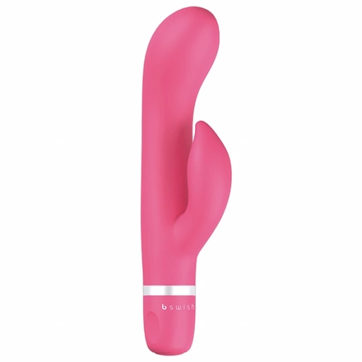 Wibrator ze stymulatorem - B Swish bwild Classic Marine Rabbit Vibrator   Różowy