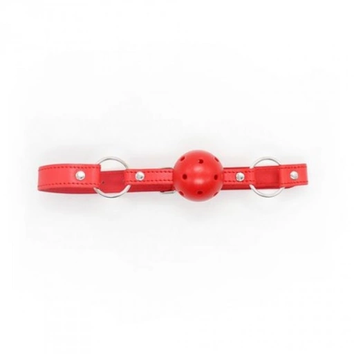 Toyz4lovers Breathable Ball Gag (Rosso) - Knebel z kulką Czerwony ⚫ DARMOWA DOSTAWA od 299zł ⚫ DYSKRETNA PRZESYŁKA 24H Z POLSKI ⚫