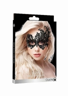 Ouch! Royal Black Lace Mask Black - Maska na oczy koronkowa ⚫ DARMOWA DOSTAWA od 299zł ⚫ DYSKRETNA PRZESYŁKA 24H Z POLSKI ⚫