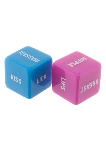 ToyJoy Basics Lovers Dice Pink/Blue - Gra erotyczna ⚫ DARMOWA DOSTAWA od 299zł ⚫ DYSKRETNA PRZESYŁKA 24H Z POLSKI ⚫