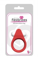 ALL TIME FAVORITES SILICONE STIMU-RING RED