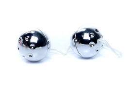 Boss Series Duo Balls Silver - Kulki gejszy, srebrne ⚫ DARMOWA DOSTAWA od 299zł ⚫ DYSKRETNA PRZESYŁKA 24H Z POLSKI ⚫