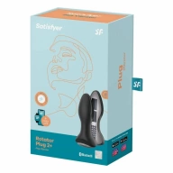 Satisfyer Vibrator Rotation Plug 2 Connect App (Black) - Wibrujący korek analny z rotacją i aplikacją mobilną