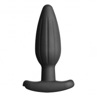 Plug analny do elektroseksu - ElectraStim Silicone Noir Rocker Butt Plug średni