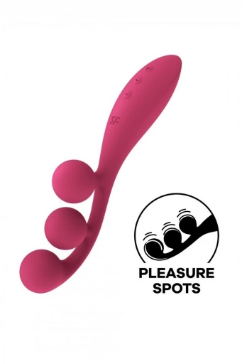 Satisfyer Tri Ball 1 Red - Wibrator do punktu G, Czerwony ⚫ DARMOWA DOSTAWA od 299zł ⚫ DYSKRETNA PRZESYŁKA 24H Z POLSKI ⚫