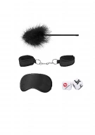 Ouch! introductory bondage kit #2 - black - Zestaw BDSM ⚫ DARMOWA DOSTAWA od 299zł ⚫ DYSKRETNA PRZESYŁKA 24H Z POLSKI ⚫