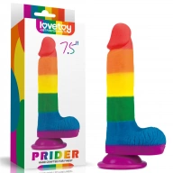 Dildo z Jądrami i Przyssawką Prider Dildo 19cm | 100% ORYGINAŁ| DYSKRETNA PRZESYŁKA