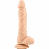 Silikonowe Dildo Real Safe Long Stocky 23,5cm Cielisty | 100% ORYGINAŁ| DYSKRETNA PRZESYŁKA