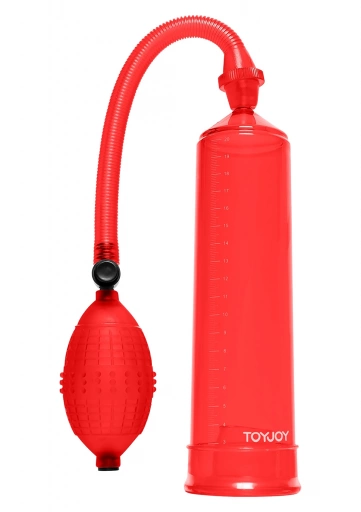 ToyJoy Power Pump Red - Pompka powiększająca penisa ⚫ DARMOWA DOSTAWA od 299zł ⚫ DYSKRETNA PRZESYŁKA 24H Z POLSKI ⚫