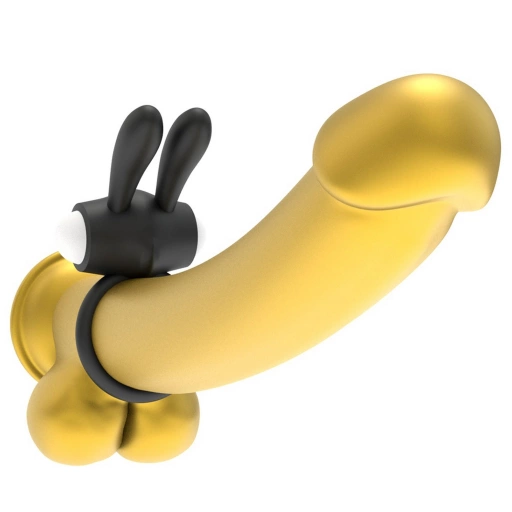 Lovetoy Power Clit Silicone Cockring Black 2 - Wibrujący pierścień erekcyjny ⚫ DARMOWA DOSTAWA od 299zł ⚫ DYSKRETNA PRZESYŁKA 24H Z POLSKI ⚫