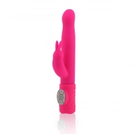 Wibrator ze stymulatorem - Maia Toys Mini Rabbit Vibrator  różowy