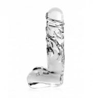 Dildo Szklane Icicles No.40 15cm Mały Penis Przeźroczyste | 100% ORYGINAŁ| DYSKRETNA PRZESYŁKA