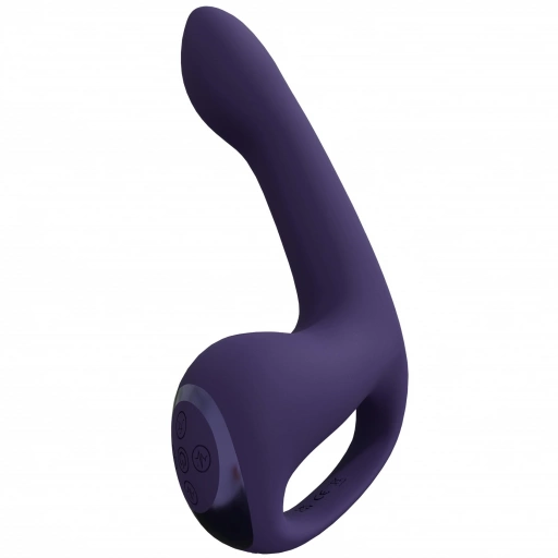 Riko - Rechargeable Triple Action Vibrator with Advanced Finger Motion & Pulse Wave Stimulator – Purple