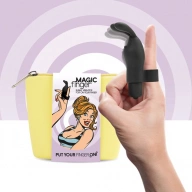 Wibrator na palec - FeelzToys Magic Finger Vibrator Czarny