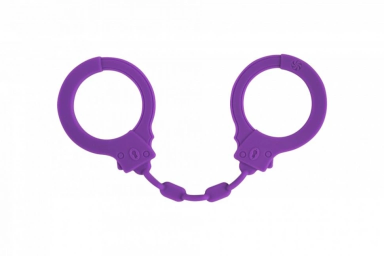 Kajdanki-Silicone Handcuffs Party Hard Suppression Purple