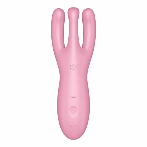 Satisfyer threesome 4 connect app (pink) - Wibrator z trzema elastycznymi ramionami, Różowy