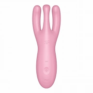 Satisfyer threesome 4 connect app (pink) - Wibrator z trzema elastycznymi ramionami, Różowy