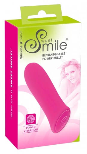 Sweet Smile Rechargeable Power - Miniwibrator ⚫ DARMOWA DOSTAWA od 299zł ⚫ DYSKRETNA PRZESYŁKA 24H Z POLSKI ⚫